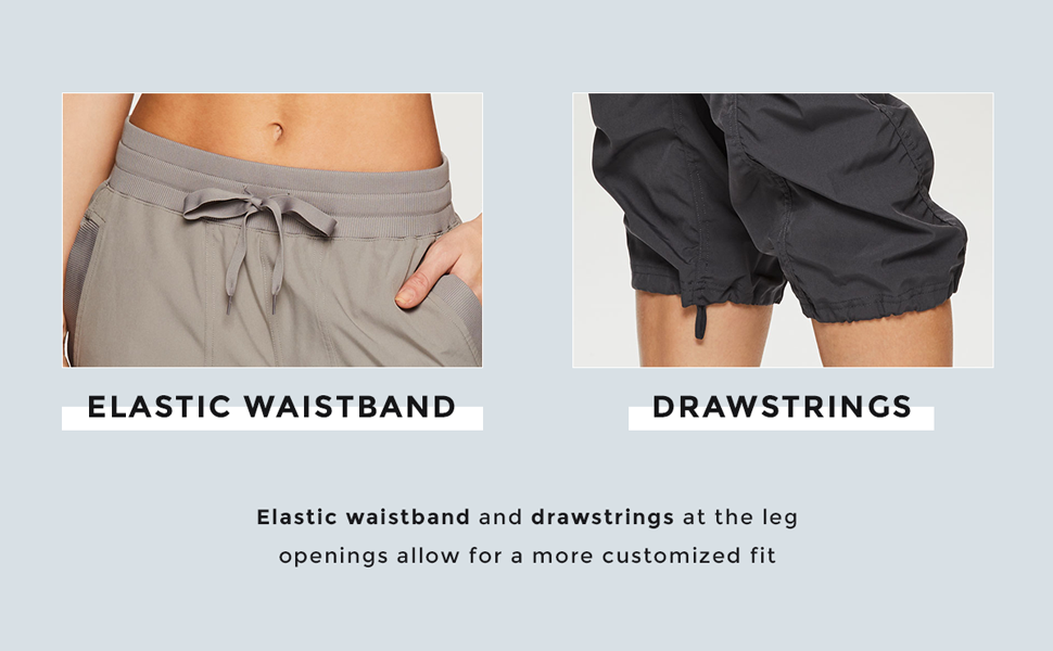 Elastic Waistband and Drawstrings