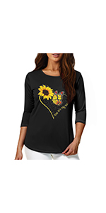 sunflower butterfly women tunic top