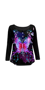 butterfly shirt for women 