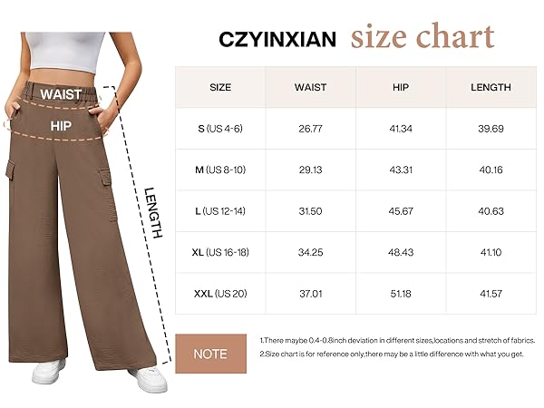 wide leg cargo pants for women baggy