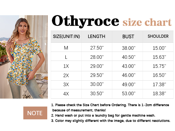 Othyroce Plus Size Tunic tops 