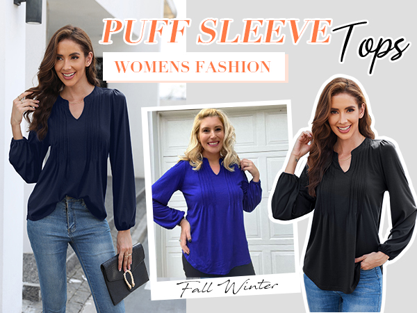 long sleeve tunic tops for women