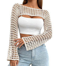 Crochet Cropped Shrug