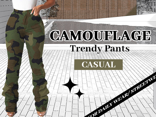 women camo Jeans