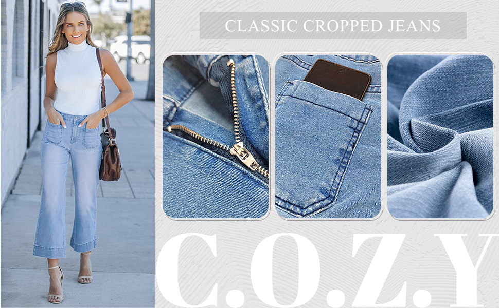 cropped jeans for women