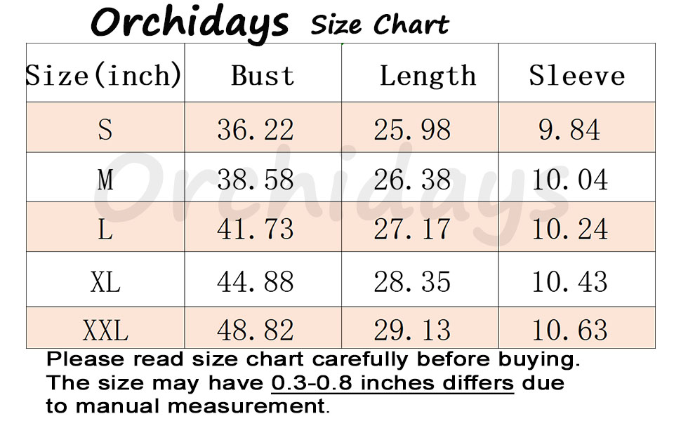 women size chart