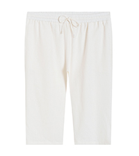 plus size petite linen capris