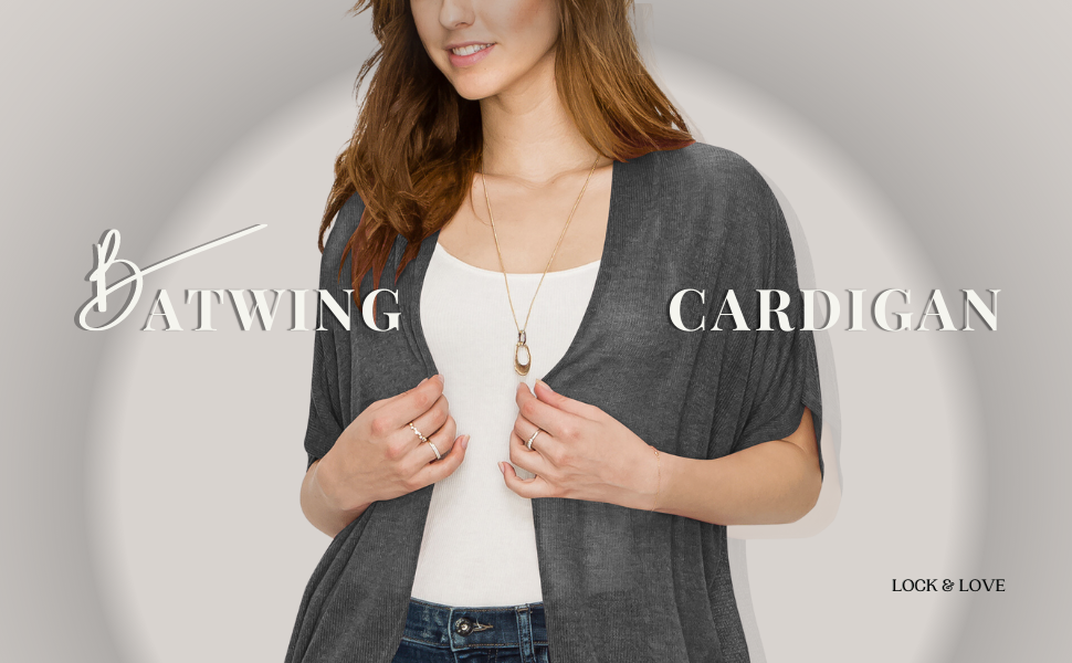 BATWING CARDIGAN LOCK&LOVE