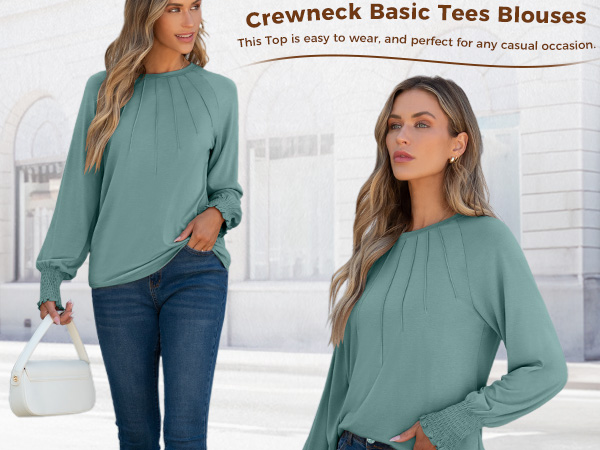 crewneck tops for women