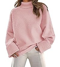 Women&amp;#39;s 2023 Long Sleeve Mock Neck Oversized Pullover Sweater