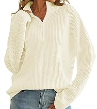 1/4 Zip Polo V Neck Sweaters