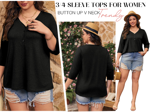 women tops plus size