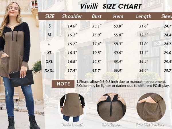 Tunic Length Tops for Women