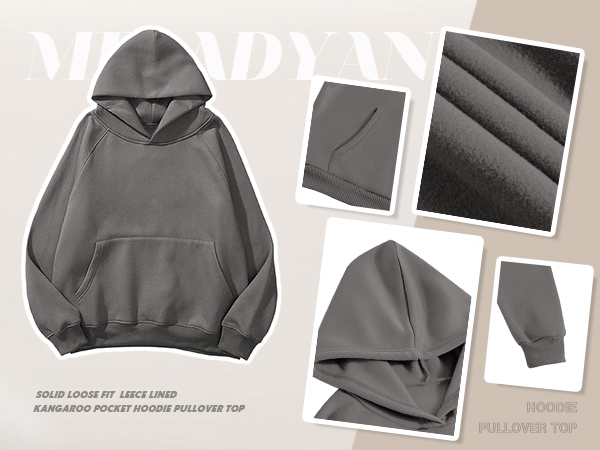 fleeced line hoodie top