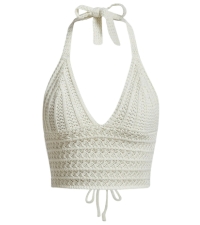 Backless Crochet Halter Top