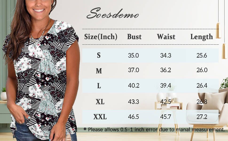 women''s dressy tunic top for women crew neck round neck cap sleeve basic summer spring casual