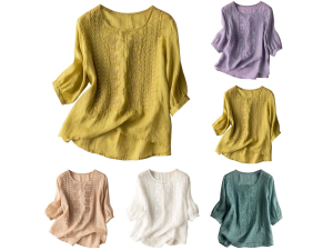 Cotton Linen Tops for Women