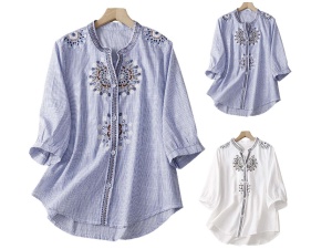 Summer Tops for Women Cotton Linen