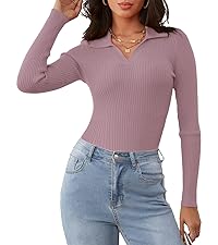 womens ribbed knitted top