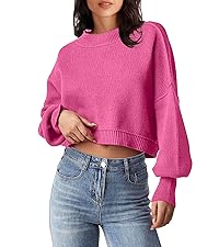 Crewneck Cropped Sweater