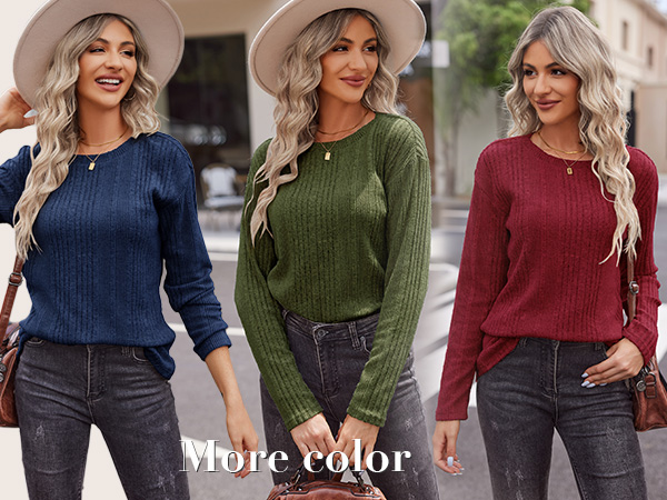 Knit Soft Stretch Tops