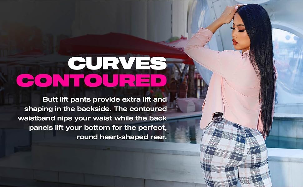 accentuate your curves with these high waist stretchy butt lifting skinny pants 