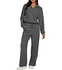 Half Zip Sweatshirt Set