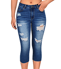 Mid Waisted Capri Jeans