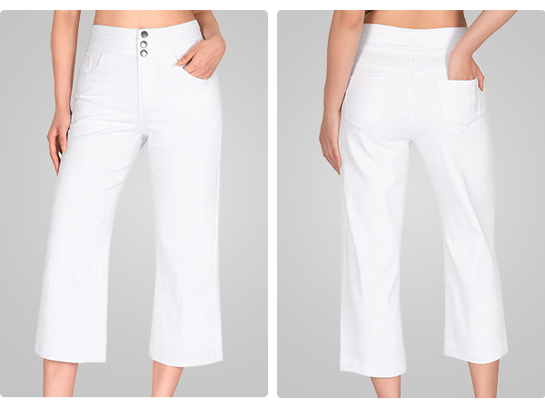 Roswear wide leg pants - Model White phone