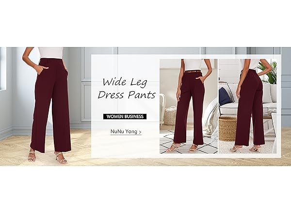 wide leg dress pants