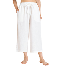 Wide Leg Linen Capris