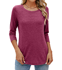 3/4 length sleeve shirts for women