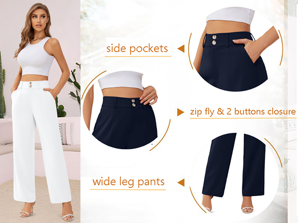 high waisted dressy pants for women 