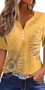 sun flower shirts for women