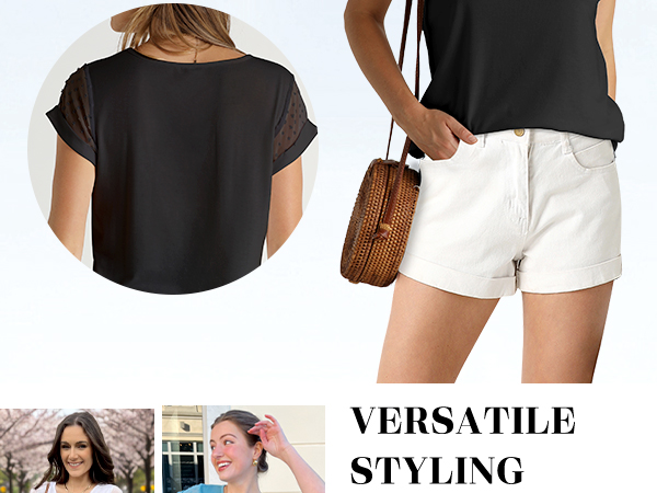 womens summer spring tops, business casual tops for women