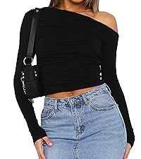 Sexy Off Shoulder Long Sleeve Tops