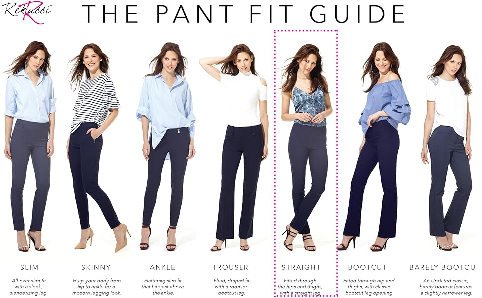 Rekucci Pant Fit Guide - Straight Leg Pant