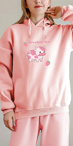 Strawberry Cow Hoodie