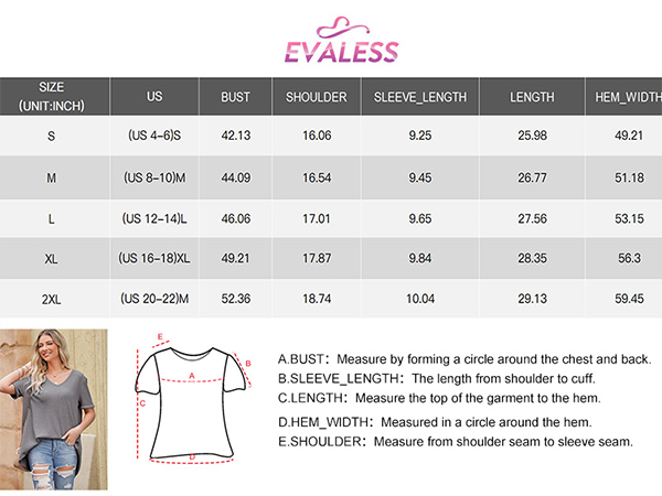 size charts