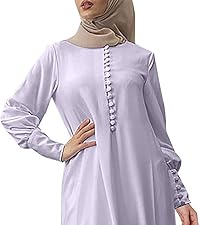 Muslim Abaya Dress for Women Kaftan Islamic Maxi Dress Middle East Robe