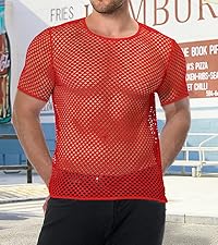 Men''s Mesh Fishnet Top