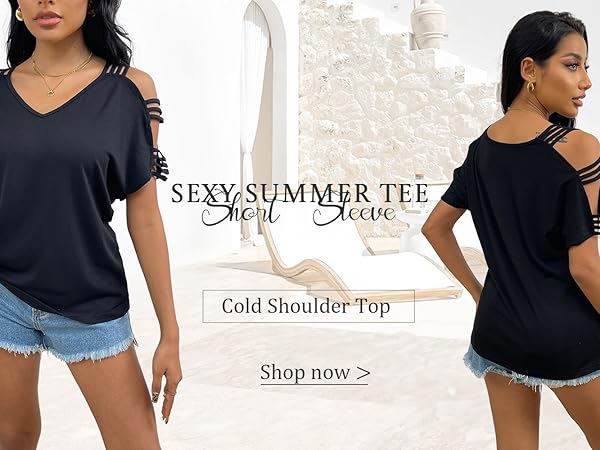 Womens Summer T Shirts Short Sleeve Tunic