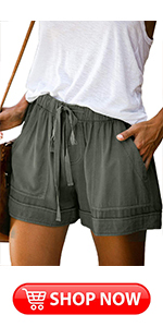 shorts for summer women light green