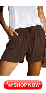 women shorts brown