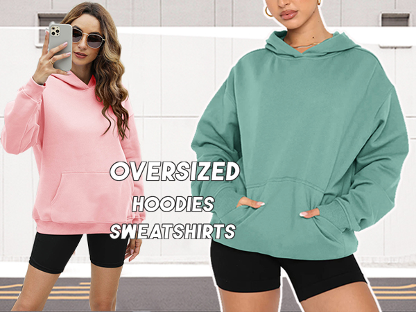  Women''s Casual Fleece Hoodies Sweatshirts