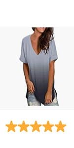 Womens V Neck Summer Tops Plus Size-B0BZRQ9RM7