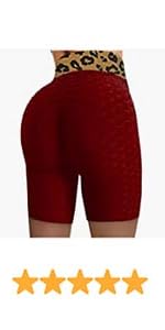 Workout Shorts Brazilian Textured Booty Leggings Shorts-B0BVYJ33KT