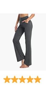 Buttery Soft Women&#39;s Bootcut Yoga Pants with 4 Pockets