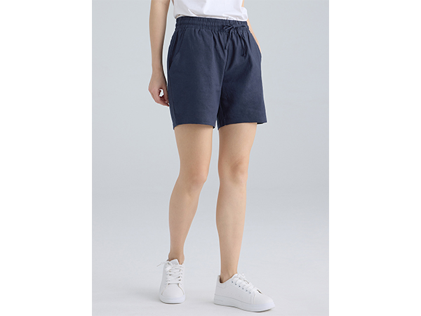 Weintee Women&#39;s Pull On Linen Shorts with Pockets