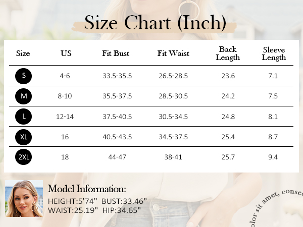 sweater size chart